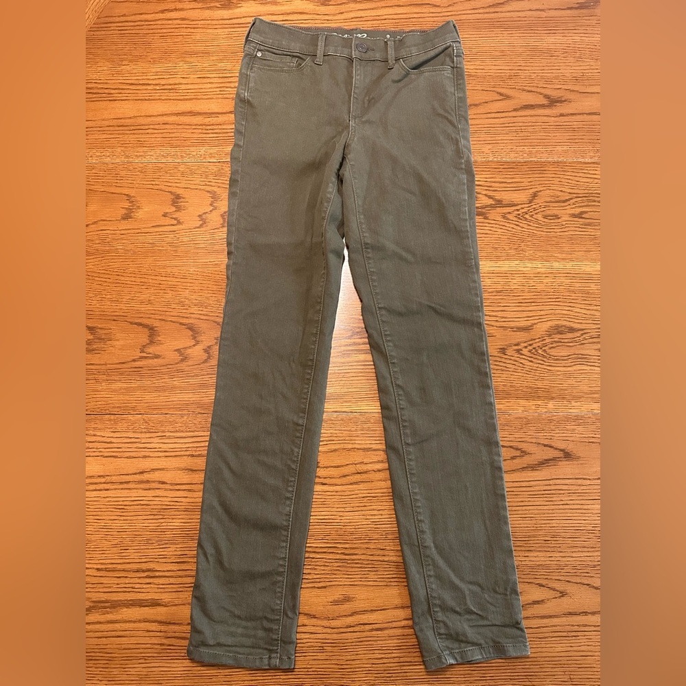 Eddie Bauer Army Green Jeans (Size 2)